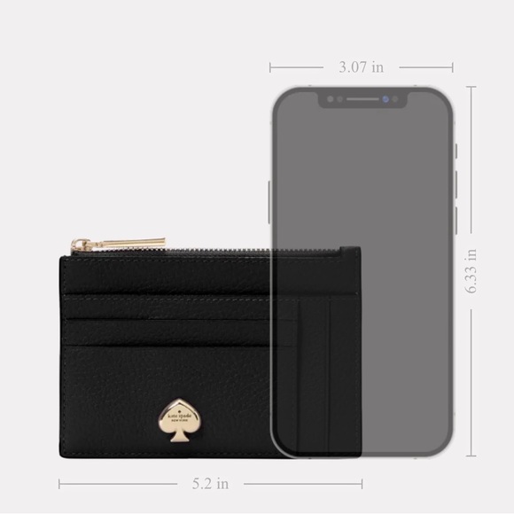 NWT | Kate Spade Black | Kayla Large Slim Cardholder - Picture 4 of 6